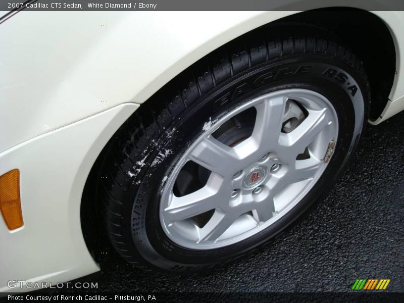 White Diamond / Ebony 2007 Cadillac CTS Sedan