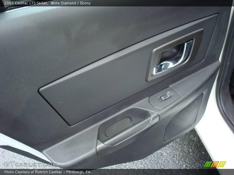 White Diamond / Ebony 2007 Cadillac CTS Sedan