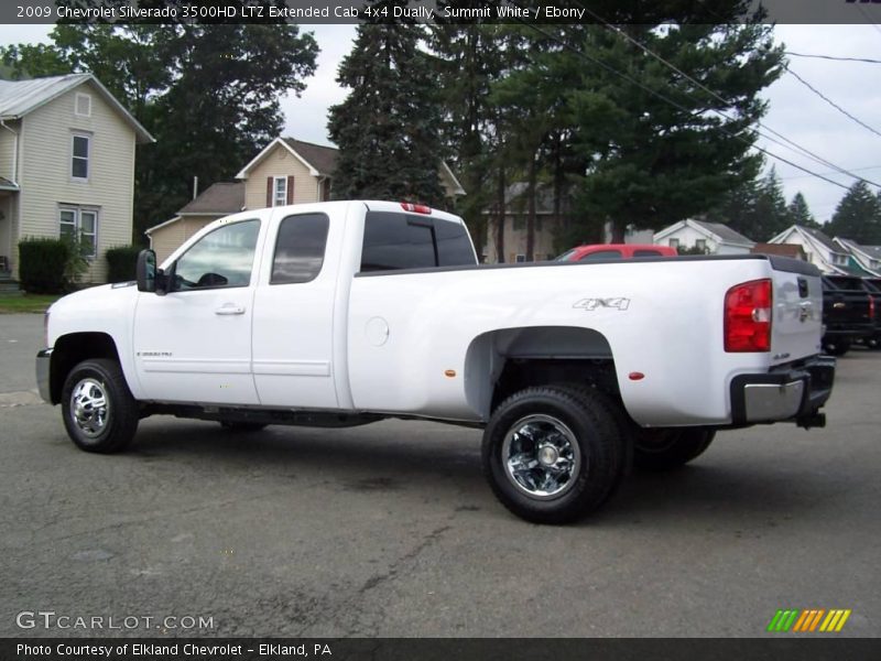 Summit White / Ebony 2009 Chevrolet Silverado 3500HD LTZ Extended Cab 4x4 Dually