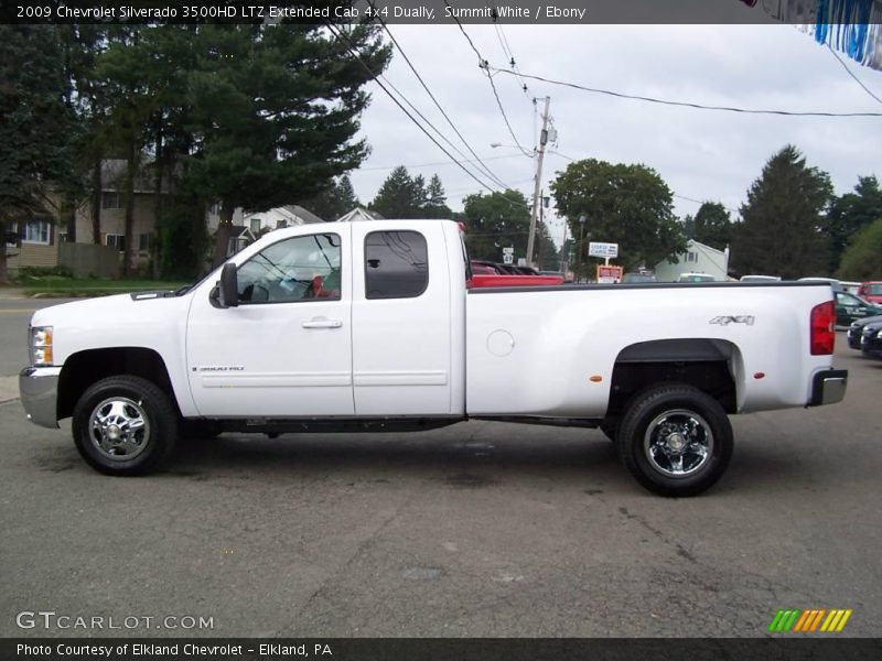 Summit White / Ebony 2009 Chevrolet Silverado 3500HD LTZ Extended Cab 4x4 Dually