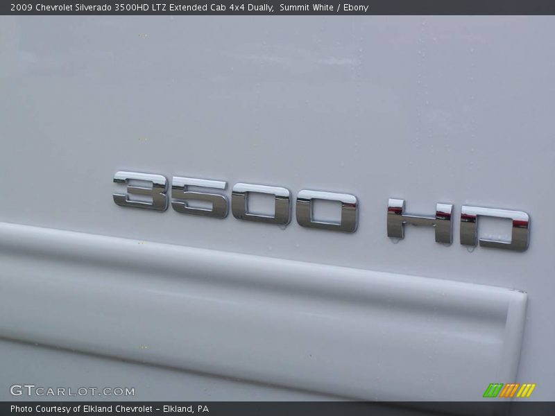Summit White / Ebony 2009 Chevrolet Silverado 3500HD LTZ Extended Cab 4x4 Dually