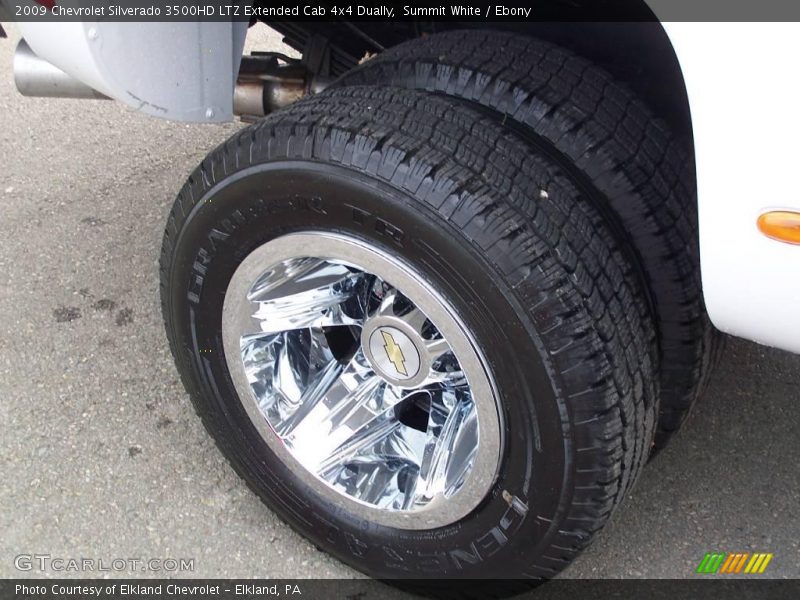 Summit White / Ebony 2009 Chevrolet Silverado 3500HD LTZ Extended Cab 4x4 Dually