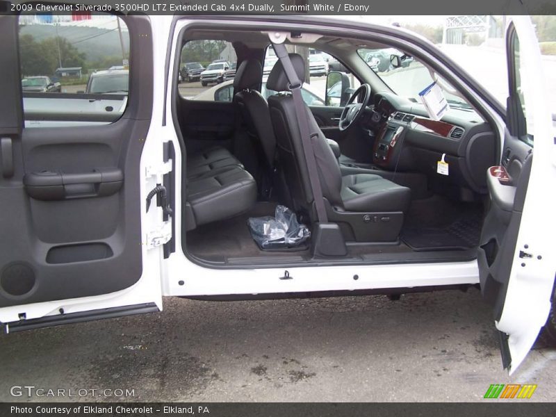 Summit White / Ebony 2009 Chevrolet Silverado 3500HD LTZ Extended Cab 4x4 Dually