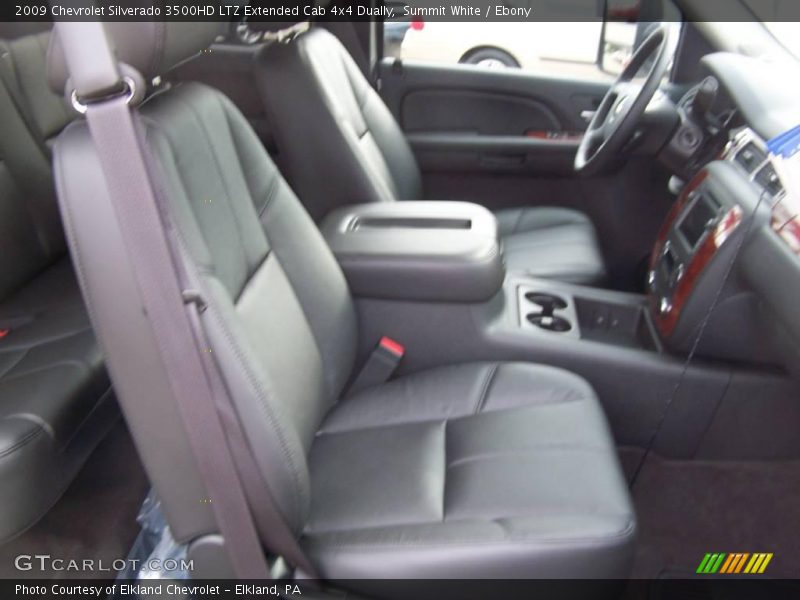 Summit White / Ebony 2009 Chevrolet Silverado 3500HD LTZ Extended Cab 4x4 Dually