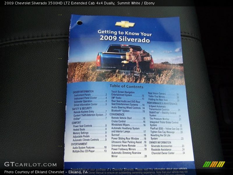 Summit White / Ebony 2009 Chevrolet Silverado 3500HD LTZ Extended Cab 4x4 Dually