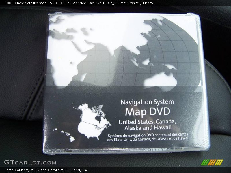 Summit White / Ebony 2009 Chevrolet Silverado 3500HD LTZ Extended Cab 4x4 Dually
