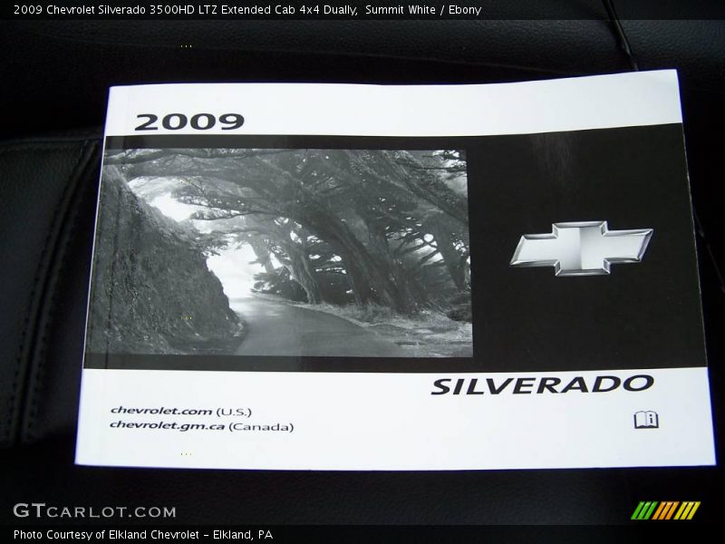 Summit White / Ebony 2009 Chevrolet Silverado 3500HD LTZ Extended Cab 4x4 Dually