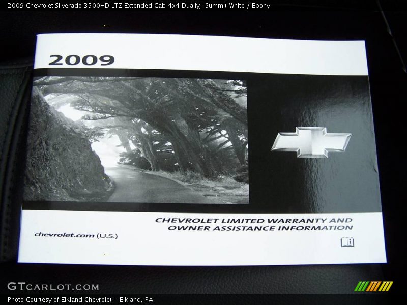 Summit White / Ebony 2009 Chevrolet Silverado 3500HD LTZ Extended Cab 4x4 Dually
