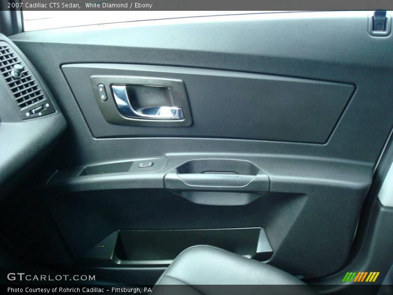 White Diamond / Ebony 2007 Cadillac CTS Sedan