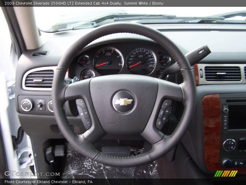 Summit White / Ebony 2009 Chevrolet Silverado 3500HD LTZ Extended Cab 4x4 Dually