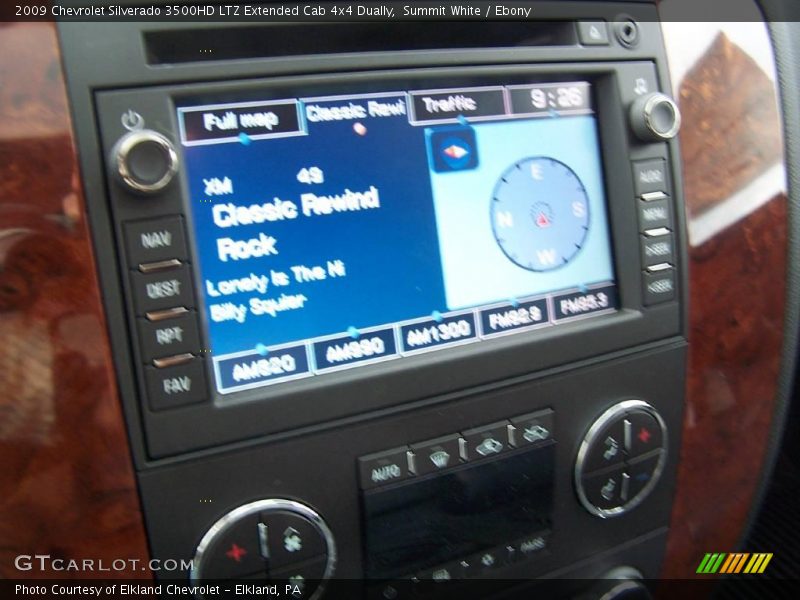 Summit White / Ebony 2009 Chevrolet Silverado 3500HD LTZ Extended Cab 4x4 Dually