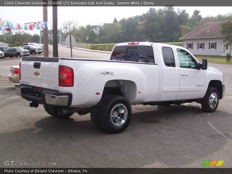 Summit White / Ebony 2009 Chevrolet Silverado 3500HD LTZ Extended Cab 4x4 Dually
