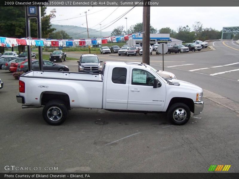 Summit White / Ebony 2009 Chevrolet Silverado 3500HD LTZ Extended Cab 4x4 Dually