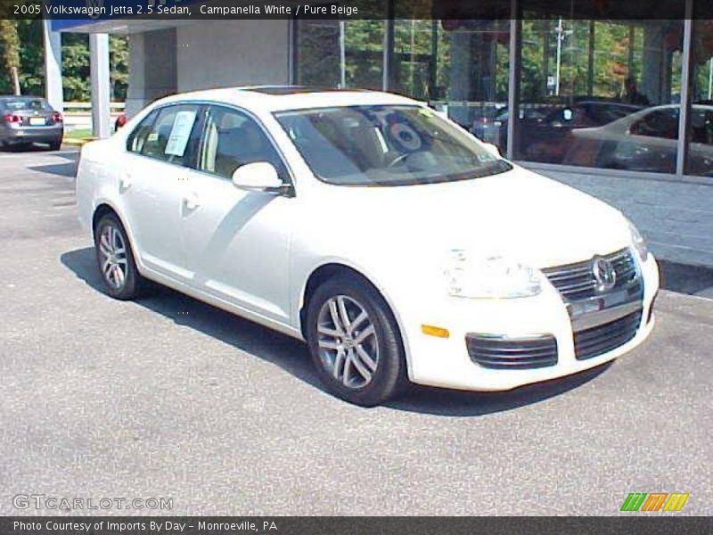 Campanella White / Pure Beige 2005 Volkswagen Jetta 2.5 Sedan