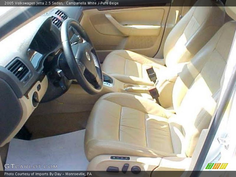 Campanella White / Pure Beige 2005 Volkswagen Jetta 2.5 Sedan