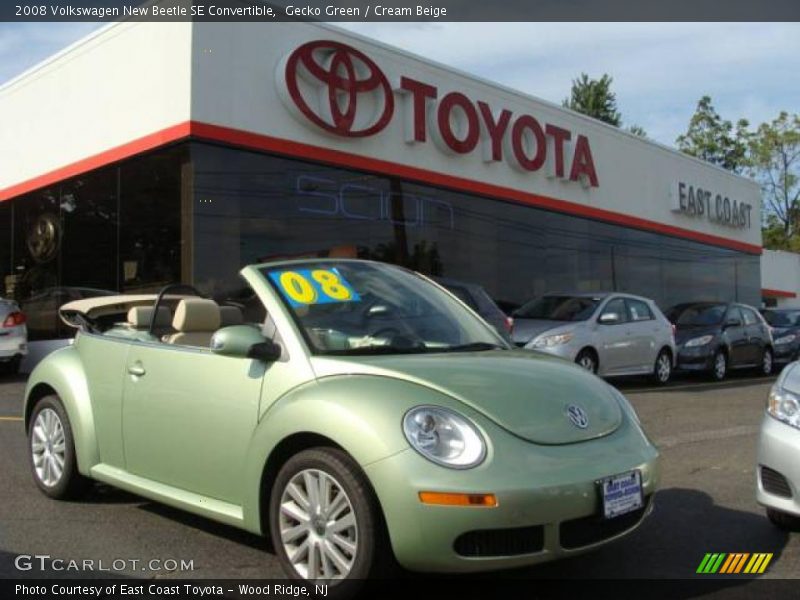 Gecko Green / Cream Beige 2008 Volkswagen New Beetle SE Convertible