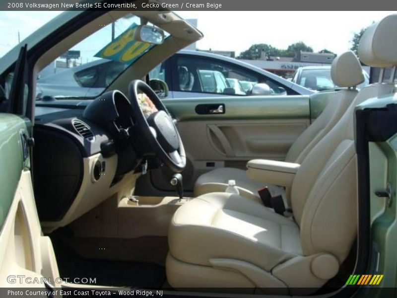 Gecko Green / Cream Beige 2008 Volkswagen New Beetle SE Convertible