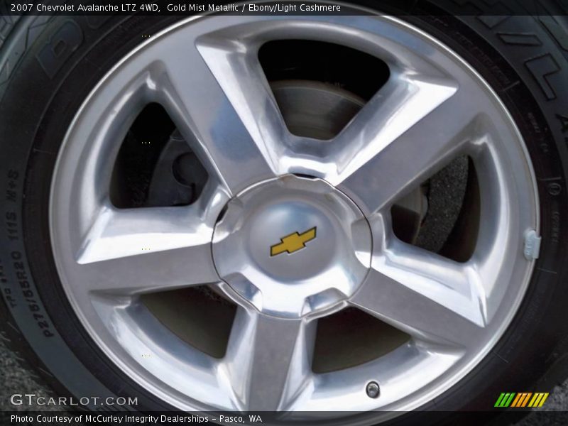 Gold Mist Metallic / Ebony/Light Cashmere 2007 Chevrolet Avalanche LTZ 4WD