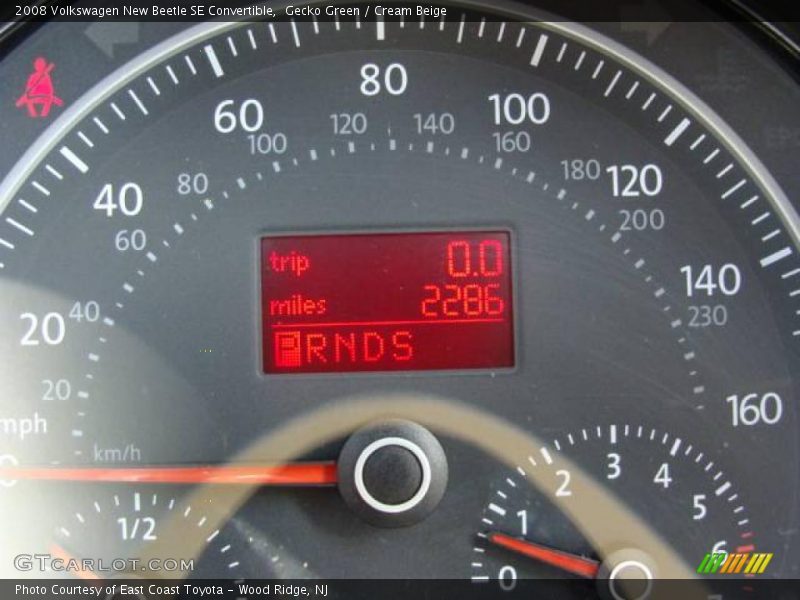 Gecko Green / Cream Beige 2008 Volkswagen New Beetle SE Convertible