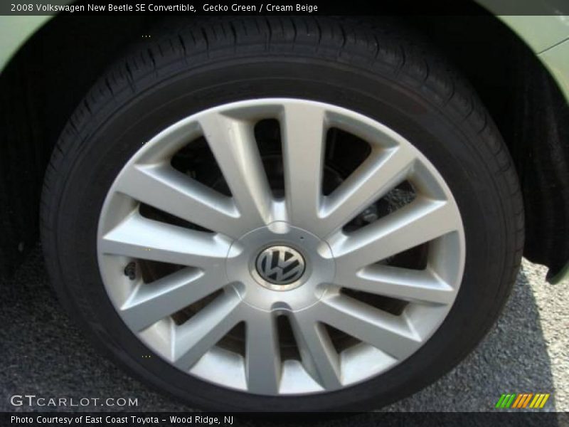 Gecko Green / Cream Beige 2008 Volkswagen New Beetle SE Convertible