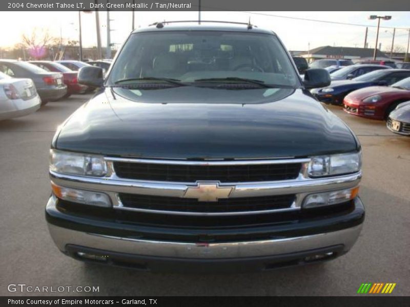 Dark Green Metallic / Tan/Neutral 2004 Chevrolet Tahoe LT