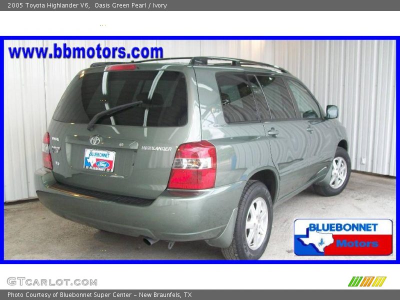 Oasis Green Pearl / Ivory 2005 Toyota Highlander V6
