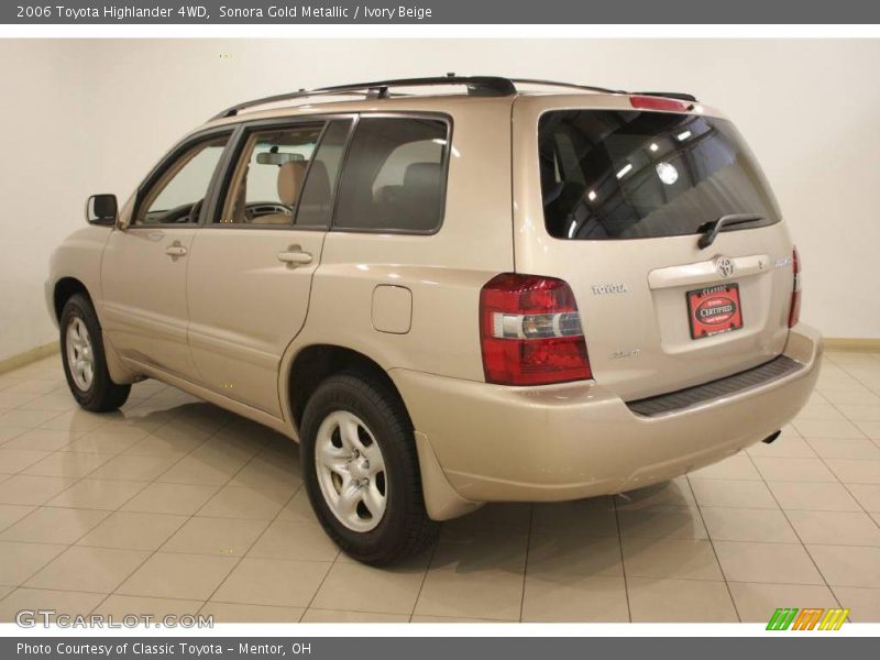 Sonora Gold Metallic / Ivory Beige 2006 Toyota Highlander 4WD