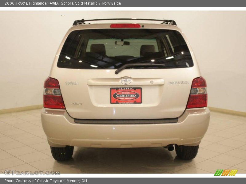 Sonora Gold Metallic / Ivory Beige 2006 Toyota Highlander 4WD