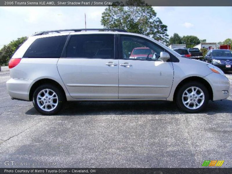 Silver Shadow Pearl / Stone Gray 2006 Toyota Sienna XLE AWD