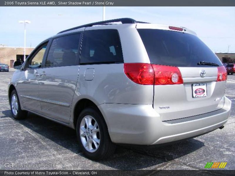 Silver Shadow Pearl / Stone Gray 2006 Toyota Sienna XLE AWD
