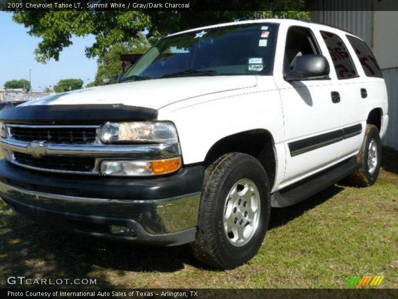 Summit White / Gray/Dark Charcoal 2005 Chevrolet Tahoe LT