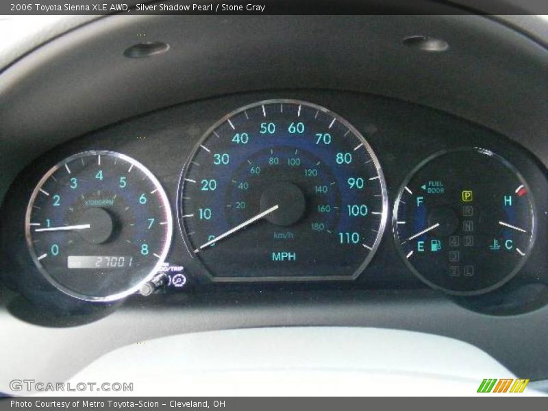 Silver Shadow Pearl / Stone Gray 2006 Toyota Sienna XLE AWD