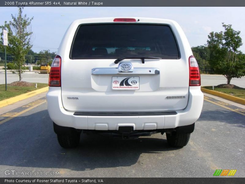 Natural White / Taupe 2008 Toyota 4Runner SR5 4x4