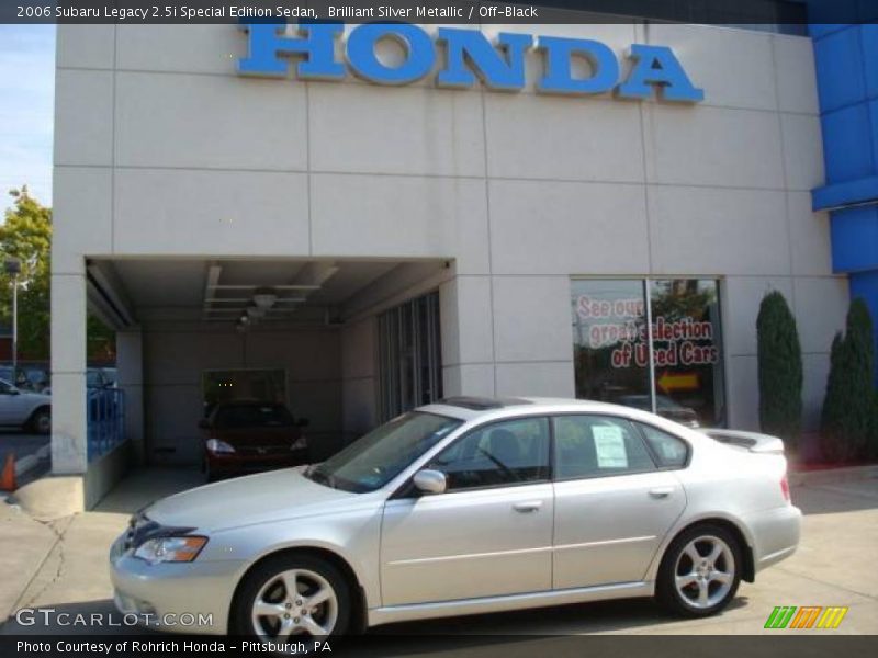 Brilliant Silver Metallic / Off-Black 2006 Subaru Legacy 2.5i Special Edition Sedan