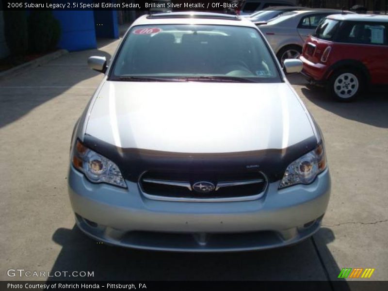 Brilliant Silver Metallic / Off-Black 2006 Subaru Legacy 2.5i Special Edition Sedan