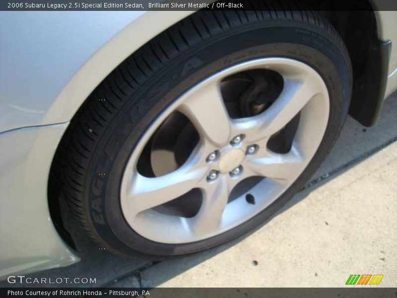 Brilliant Silver Metallic / Off-Black 2006 Subaru Legacy 2.5i Special Edition Sedan