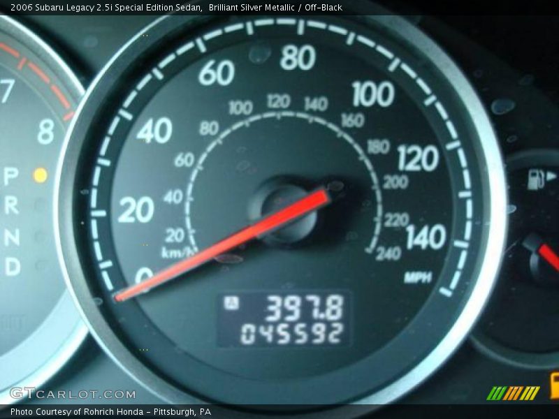 Brilliant Silver Metallic / Off-Black 2006 Subaru Legacy 2.5i Special Edition Sedan
