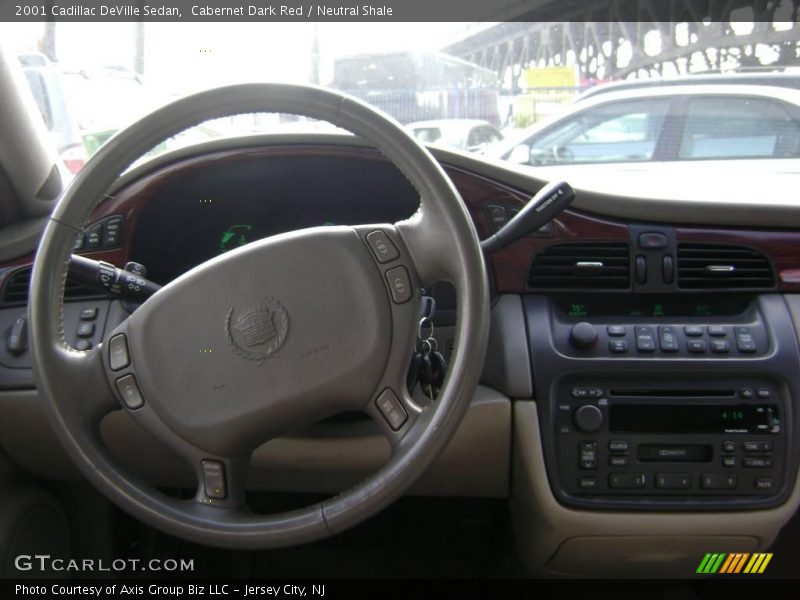 Cabernet Dark Red / Neutral Shale 2001 Cadillac DeVille Sedan