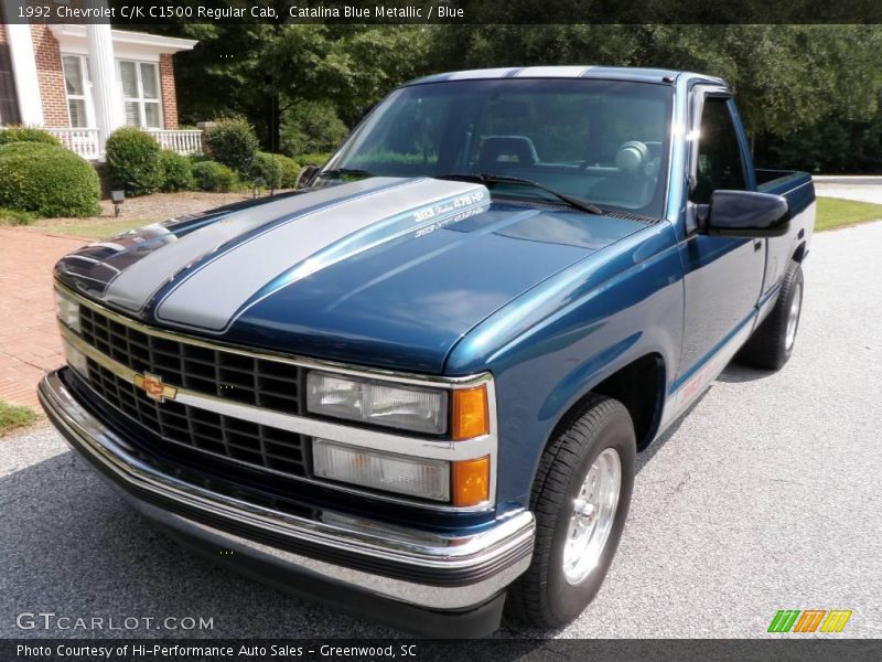 Catalina Blue Metallic / Blue 1992 Chevrolet C/K C1500 Regular Cab