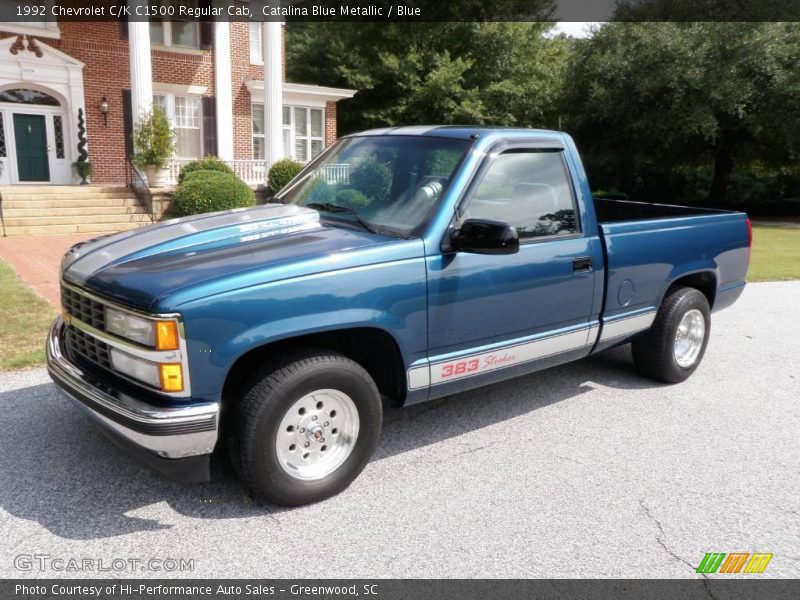 Catalina Blue Metallic / Blue 1992 Chevrolet C/K C1500 Regular Cab