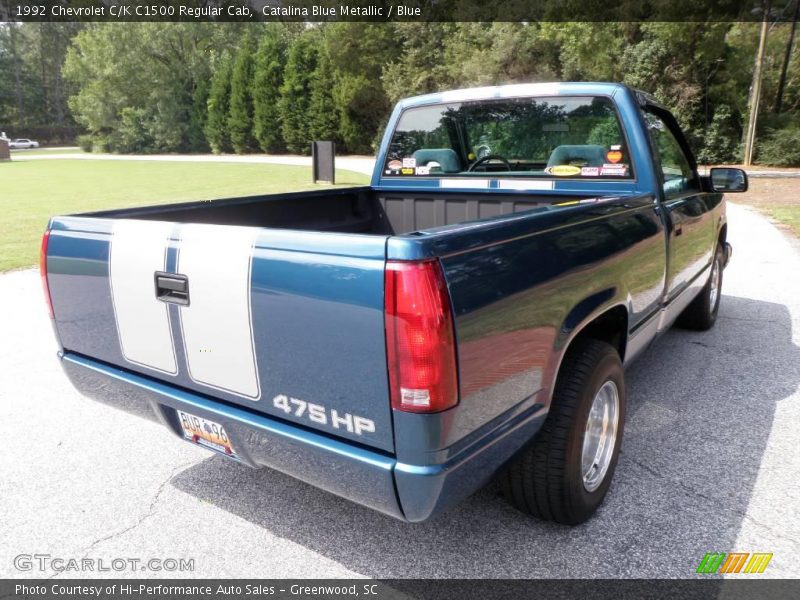 Catalina Blue Metallic / Blue 1992 Chevrolet C/K C1500 Regular Cab
