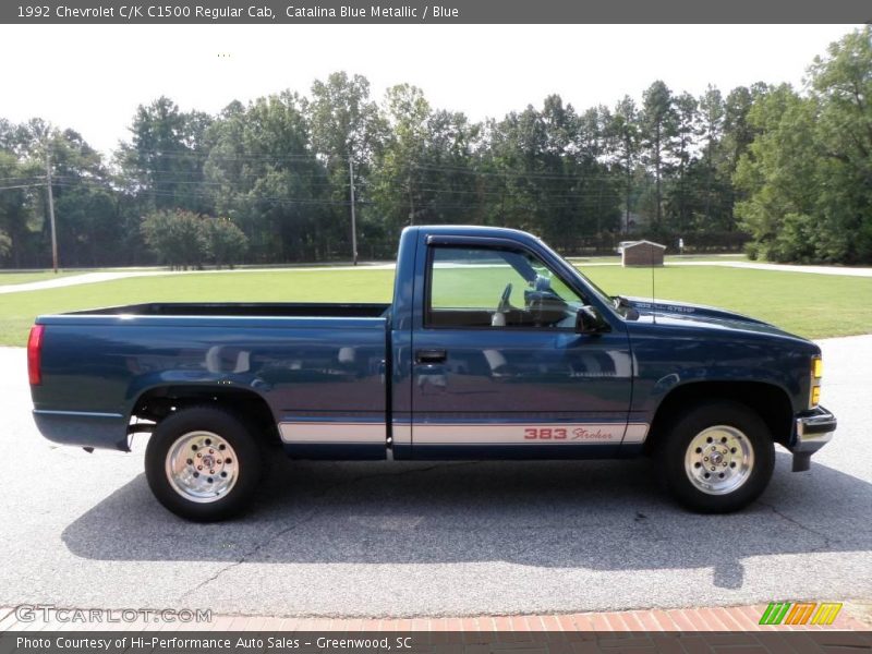 Catalina Blue Metallic / Blue 1992 Chevrolet C/K C1500 Regular Cab