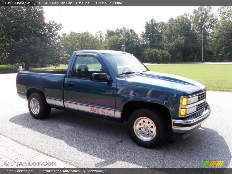 Catalina Blue Metallic / Blue 1992 Chevrolet C/K C1500 Regular Cab