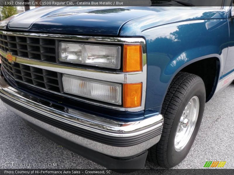 Catalina Blue Metallic / Blue 1992 Chevrolet C/K C1500 Regular Cab