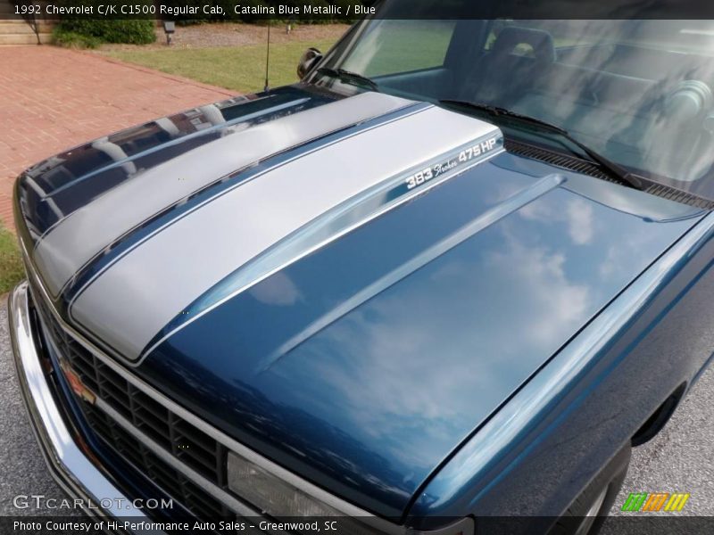 Catalina Blue Metallic / Blue 1992 Chevrolet C/K C1500 Regular Cab