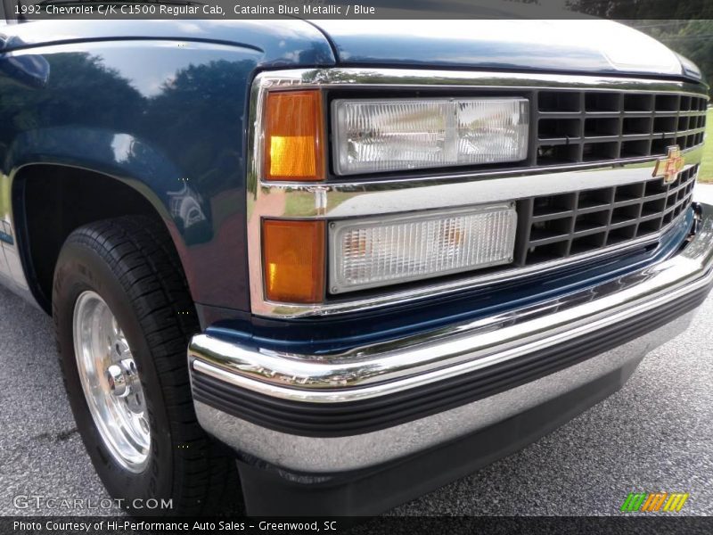 Catalina Blue Metallic / Blue 1992 Chevrolet C/K C1500 Regular Cab
