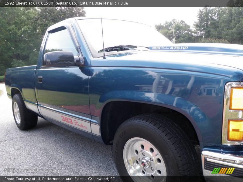 Catalina Blue Metallic / Blue 1992 Chevrolet C/K C1500 Regular Cab