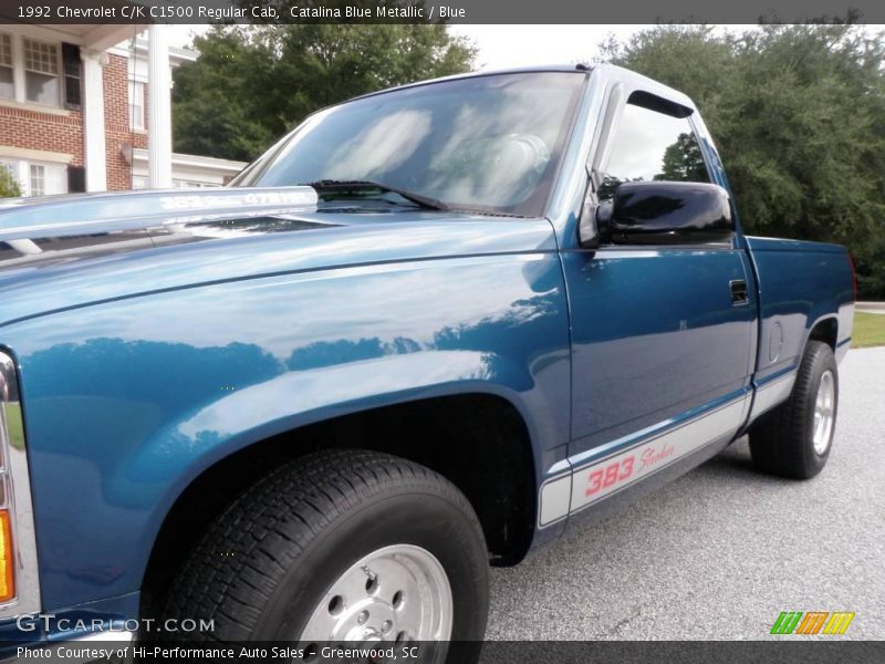 Catalina Blue Metallic / Blue 1992 Chevrolet C/K C1500 Regular Cab