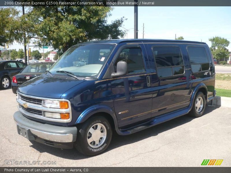 Indigo Blue Metallic / Neutral 2000 Chevrolet Express G1500 Passenger Conversion Van