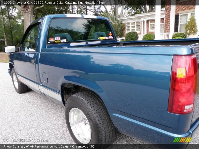 Catalina Blue Metallic / Blue 1992 Chevrolet C/K C1500 Regular Cab